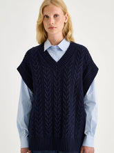 Load image into Gallery viewer, Nanso Palmikot vest dark blue