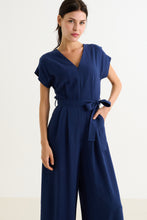 Load image into Gallery viewer, Louche Phoenix Jumpsuit linnetyg navy