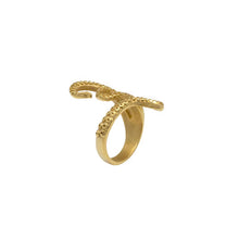 Load image into Gallery viewer, WOS Payton ring gold octopus