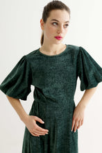 Load image into Gallery viewer, Louche Philo velvet dress- Forest green