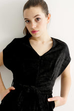 Load image into Gallery viewer, Louche Phoenix Jumpsuit velvet- Black