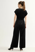 Load image into Gallery viewer, Louche Phoenix Jumpsuit velvet- Black