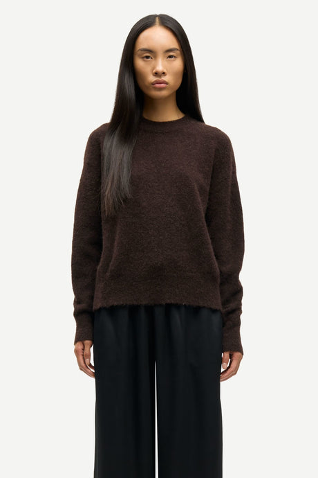 Samsoe Samsoe Anour o-neck black coffee
