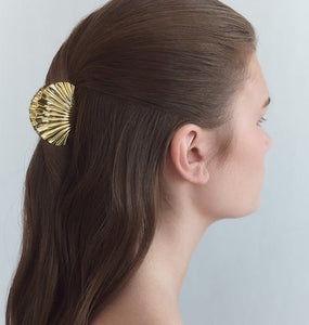 WOS Shell mini hårklämma Silver / Gold