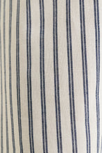 Load image into Gallery viewer, Louche Tilde Ticking Stripe Straight Cut Trouser - White&amp;Navy