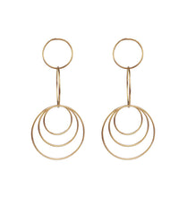 Load image into Gallery viewer, WOS Circles earrings gold/silver