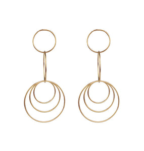 WOS Circles earrings gold/silver