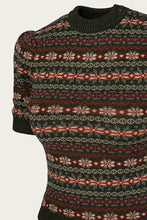 Load image into Gallery viewer, Emmy The Fairest Knit Top Pine green mélange wool