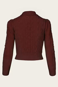 Emmy The Ice Skater Sweater Maroon cashmere blend