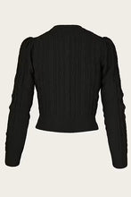 Load image into Gallery viewer, Emmy The Ice Skater Cardigan Black wool