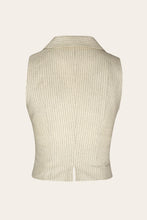 Load image into Gallery viewer, Emmy The Watchmaker’s Waistcoat - Ivory pinstripe