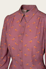 Load image into Gallery viewer, Emmy The Spectacular Spearpoint Shirt- Heather pheasant print