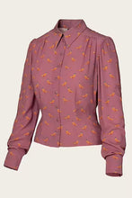 Load image into Gallery viewer, Emmy The Spectacular Spearpoint Shirt- Heather pheasant print