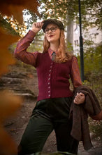 Load image into Gallery viewer, Emmy The Spectacular Spearpoint Shirt- Heather pheasant print