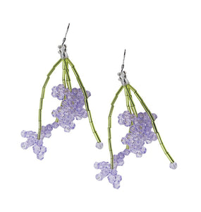 WOS Garden earrings purple