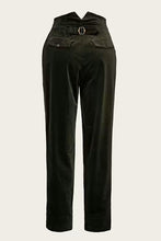 Load image into Gallery viewer, Emmy The Hepper Hepburn Slacks- Forest green cord