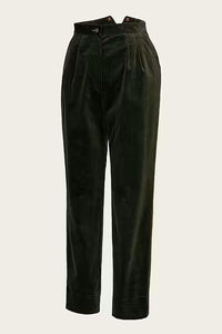 Emmy The Hepper Hepburn Slacks- Forest green cord