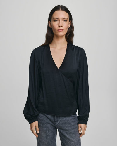 MSCH Copenhagen Blakey Maluca wrap top black