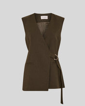 Load image into Gallery viewer, MSCH Copenhagen Cabrie Waistcoat- Forest night