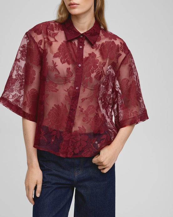 MSCH Copenhagen Lettiche shirt vinröd