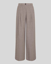 Load image into Gallery viewer, Pair of beige wide-leg pants on a light gray background