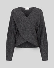 Load image into Gallery viewer, MSCH Copenhagen Zinelle Hope wrap pullover svartmelerad