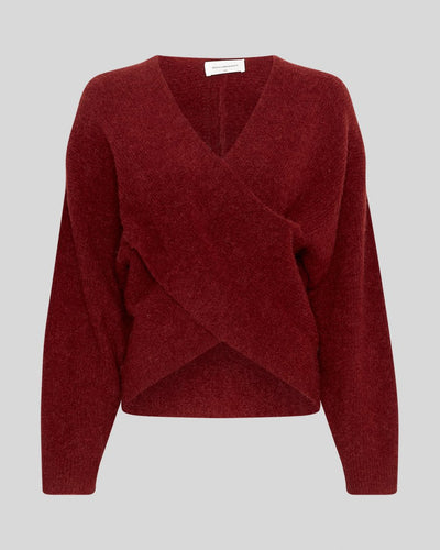 MSCH Copenhagen Zinelle Hope wrap pullover röd