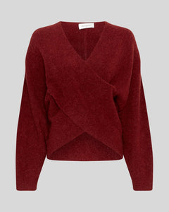 MSCH Copenhagen Zinelle Hope wrap pullover röd