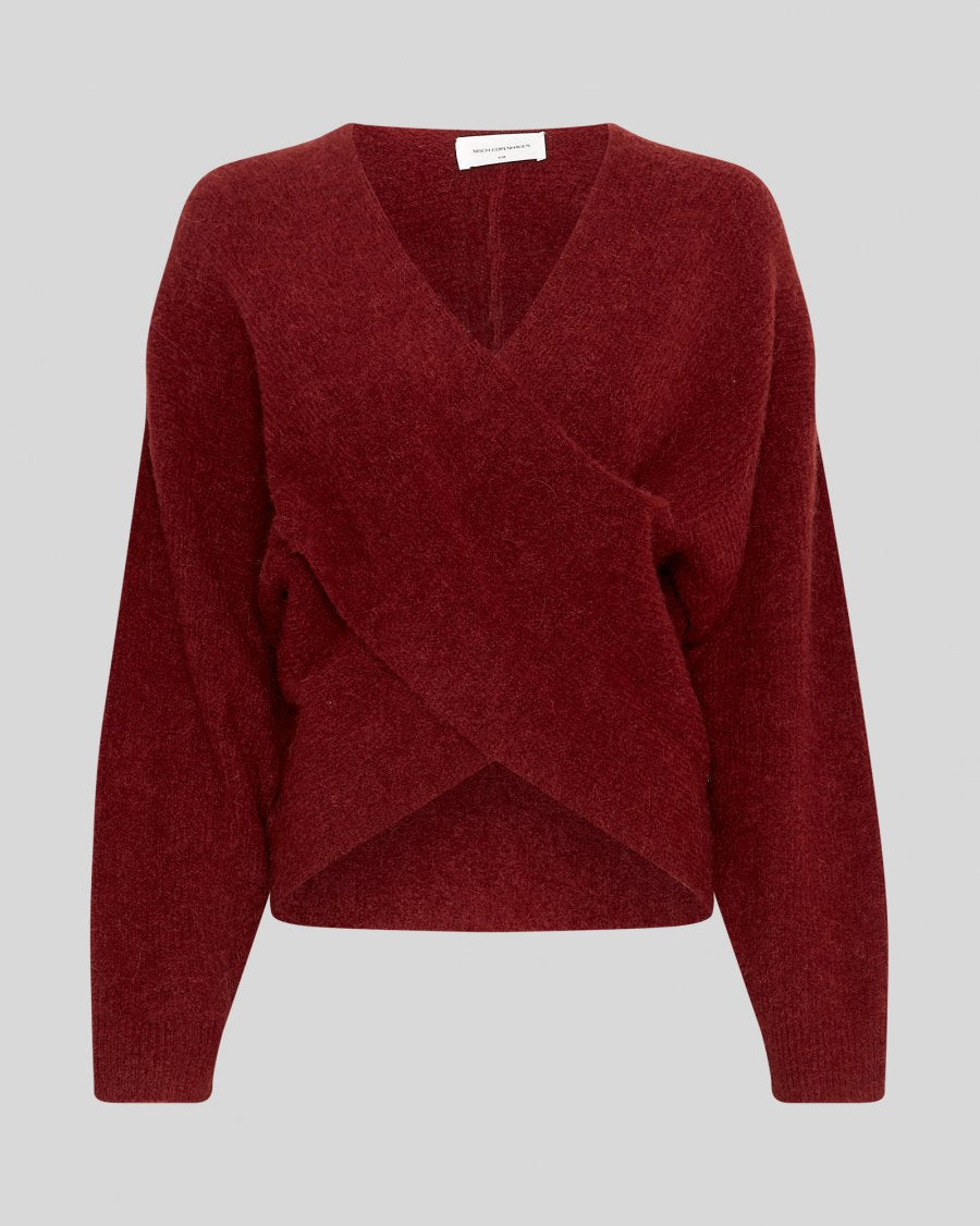 MSCH Copenhagen Zinelle Hope wrap pullover röd