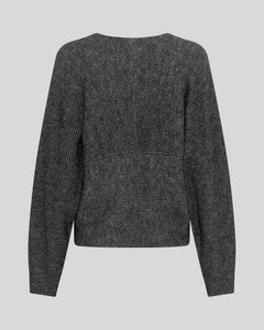 MSCH Copenhagen Zinelle Hope wrap pullover svartmelerad