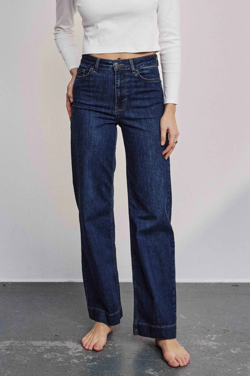Nümph Nuparis jeans long dark blue denim