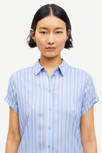 Load image into Gallery viewer, Samsoe Samsoe Majan blouse blue stripe