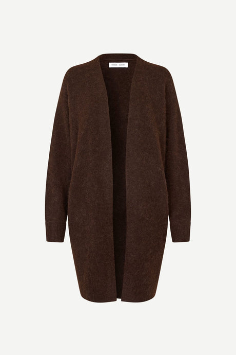 Samsoe Samsoe Nor long cardigan black coffee