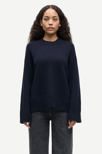 Samsoe Samsoe Sakeiku sweater salute mörkblå