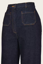 Load image into Gallery viewer, Emmy Those Sassy 70&#39;s Jeans Organic raw heavy denim