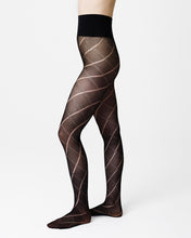 Load image into Gallery viewer, Swedish stockings Kitty Argyle tights mörkbrun espresso