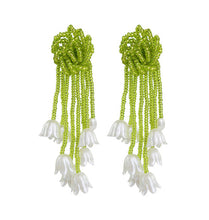 Load image into Gallery viewer, WOS Tulip green earrings