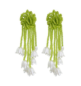 WOS Tulip green earrings