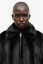 Load image into Gallery viewer, Samsoe Samsoe Salyllo faux fur jacket black