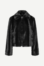 Load image into Gallery viewer, Samsoe Samsoe Salyllo faux fur jacket black