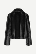 Load image into Gallery viewer, Samsoe Samsoe Salyllo faux fur jacket black