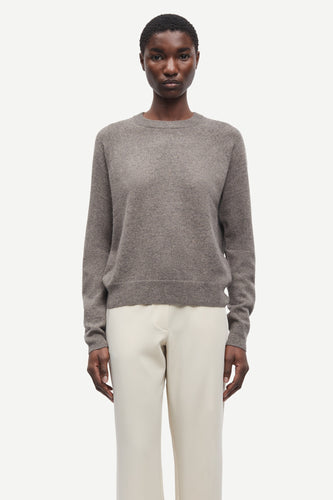 Samsoe Samsoe Boston o-neck Grey blue melange