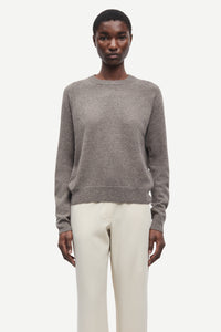 Samsoe Samsoe Boston o-neck Grey blue melange