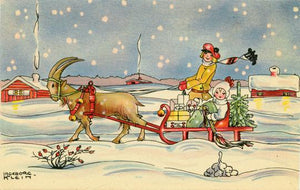 julbock med släde
